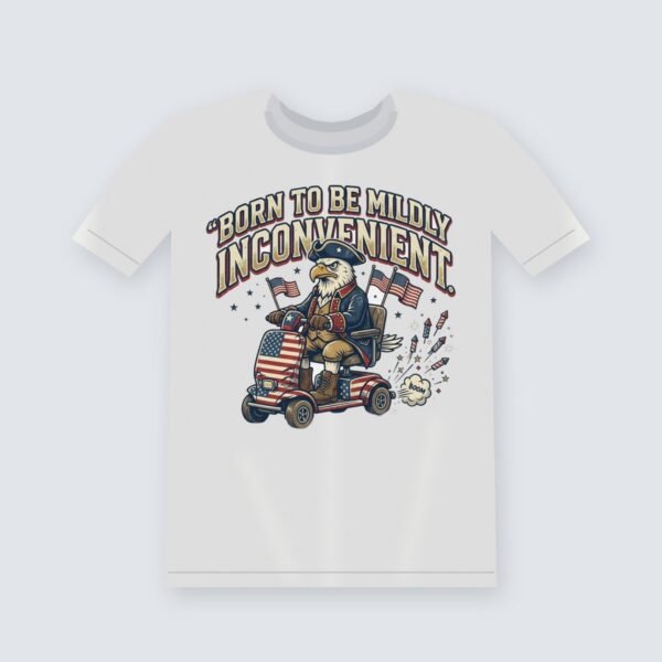 Born to Be Mildly Inconvenient graphic t-shirt, white