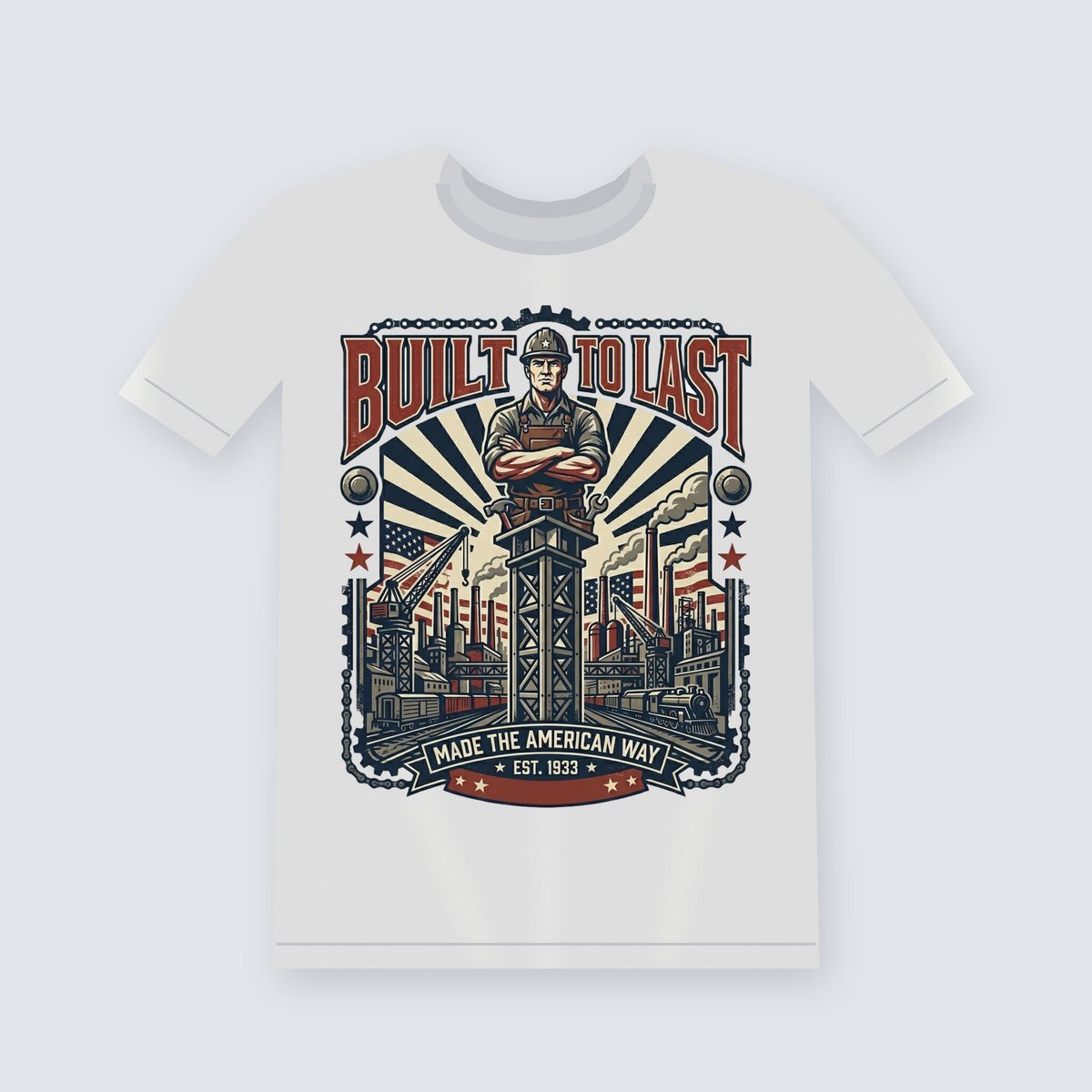 Built to Last graphic t-shirt, white