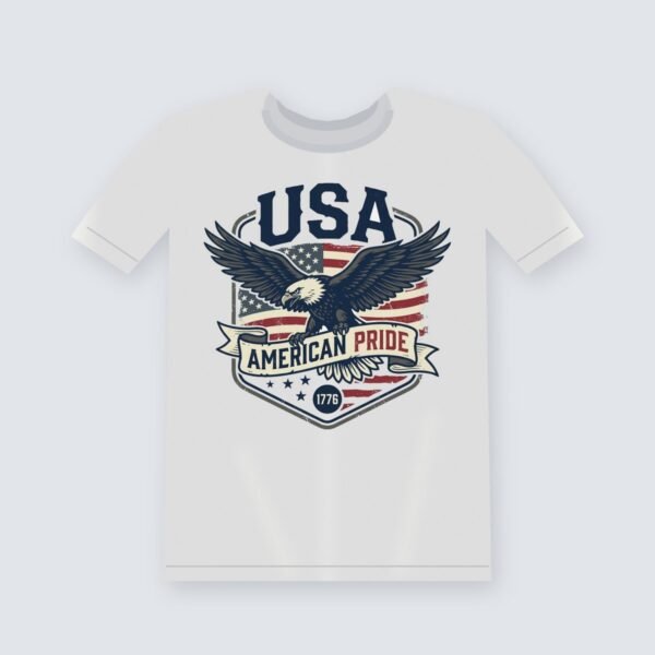 USA American Pride graphic t-shirt, white